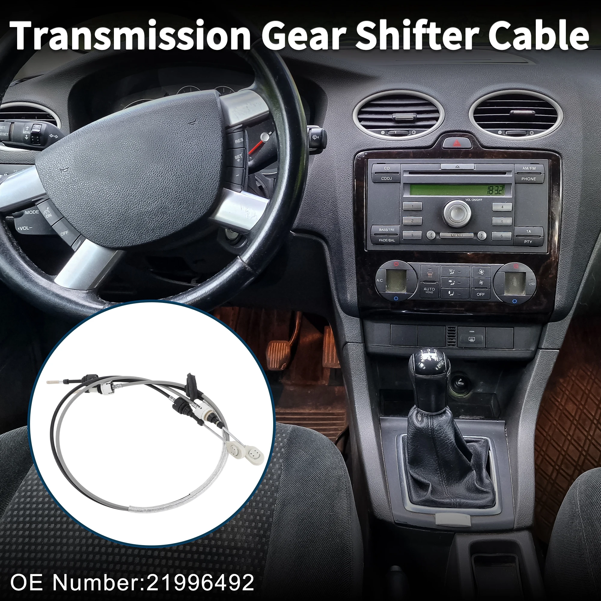 UXCELL Manual Transmission Gear Shifter Cable for Saturn Vue 2003-2007 No.21996492
