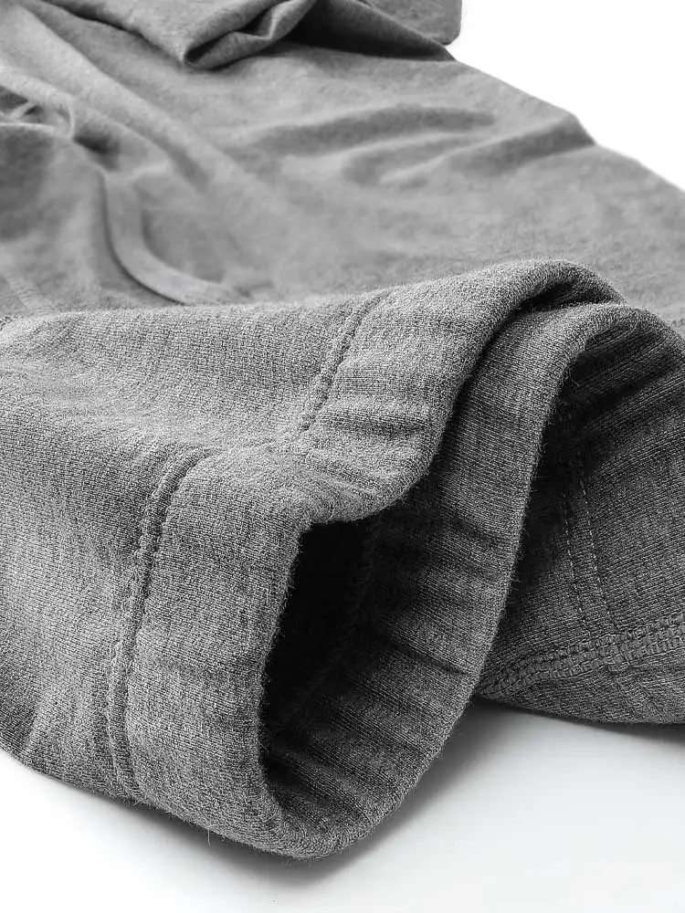 1 قطعة ملابس داخلية للرجال الرجال القطن عالية الخصر البطن حجم كبير إطالة مكافحة ارتداء الساق بالإضافة إلى الدهون الدافئة الرياضة سراويل بوكسر