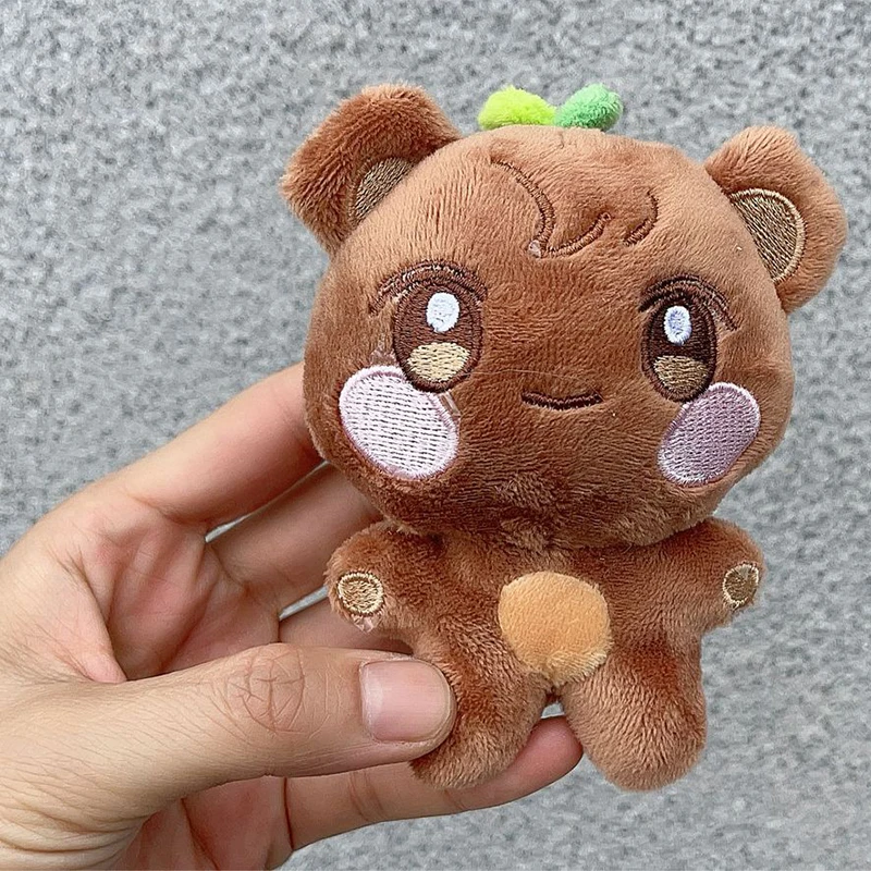 Kpop ATEEZ Seonghwa Hongjoong Plush Keyrings Cartoon Pop Up ANITEEZ Yunho Yeosang San Mingi Figures Keychains Bag Pendants