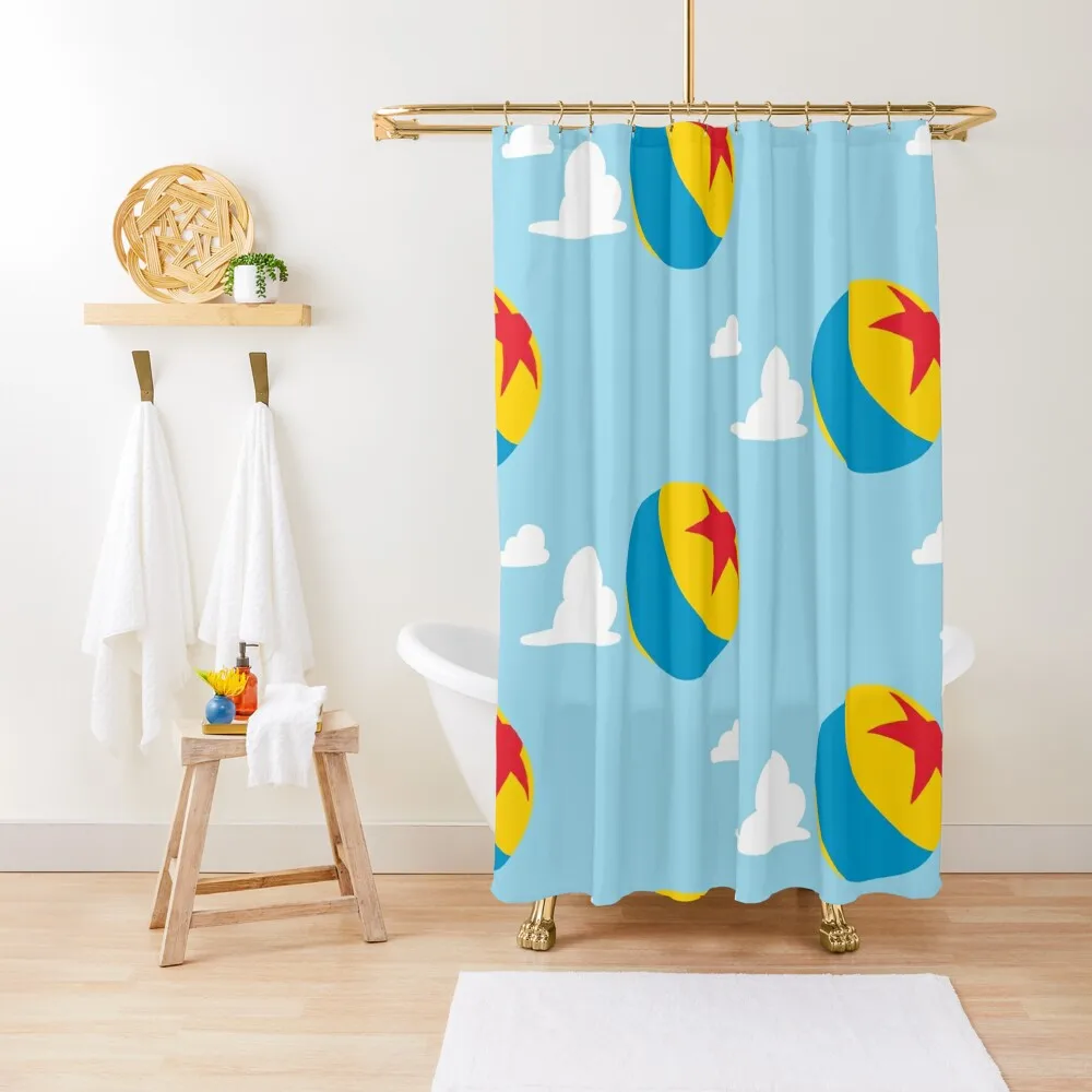

Cloud and ball Shower Curtain Anime Bathroom Luxury Bathroom Shower For Bathroom Set Modern Showers For Curtain
