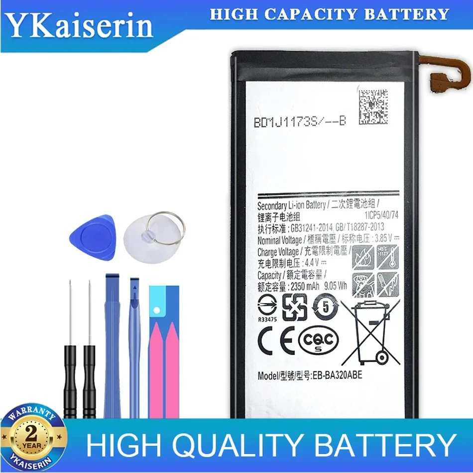 Mobile Phone Battery For Samsung Galaxy A3 2017 A320 A320F SM-A320F EB-BA320ABE 2350Mah