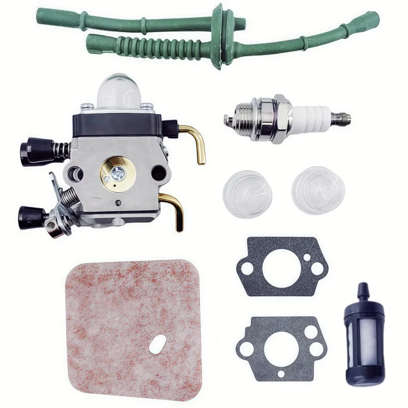 

FS55R Carburetor for STHIL FS45 HS45 FS38 HL45 KM55R FS55RC C1Q-S97 with Fuel Line Kit c1q-s186 FS85 FS80R FS85R FS85T FS85RX