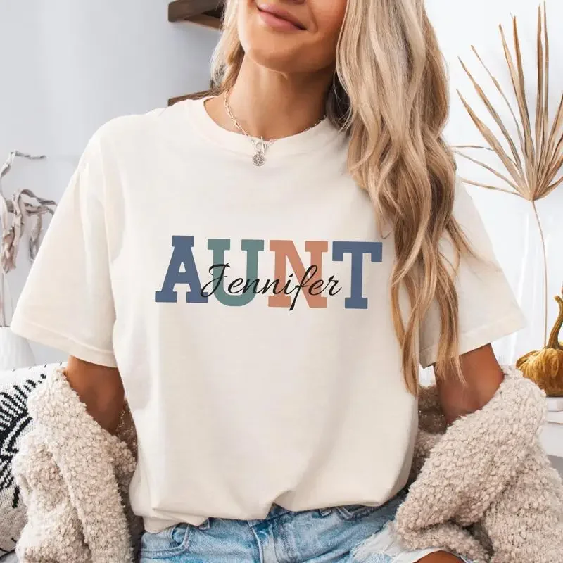 Custom Aunt T Shirt Godmother Proposal Tia Madrina S God Mother Auntie For New #1