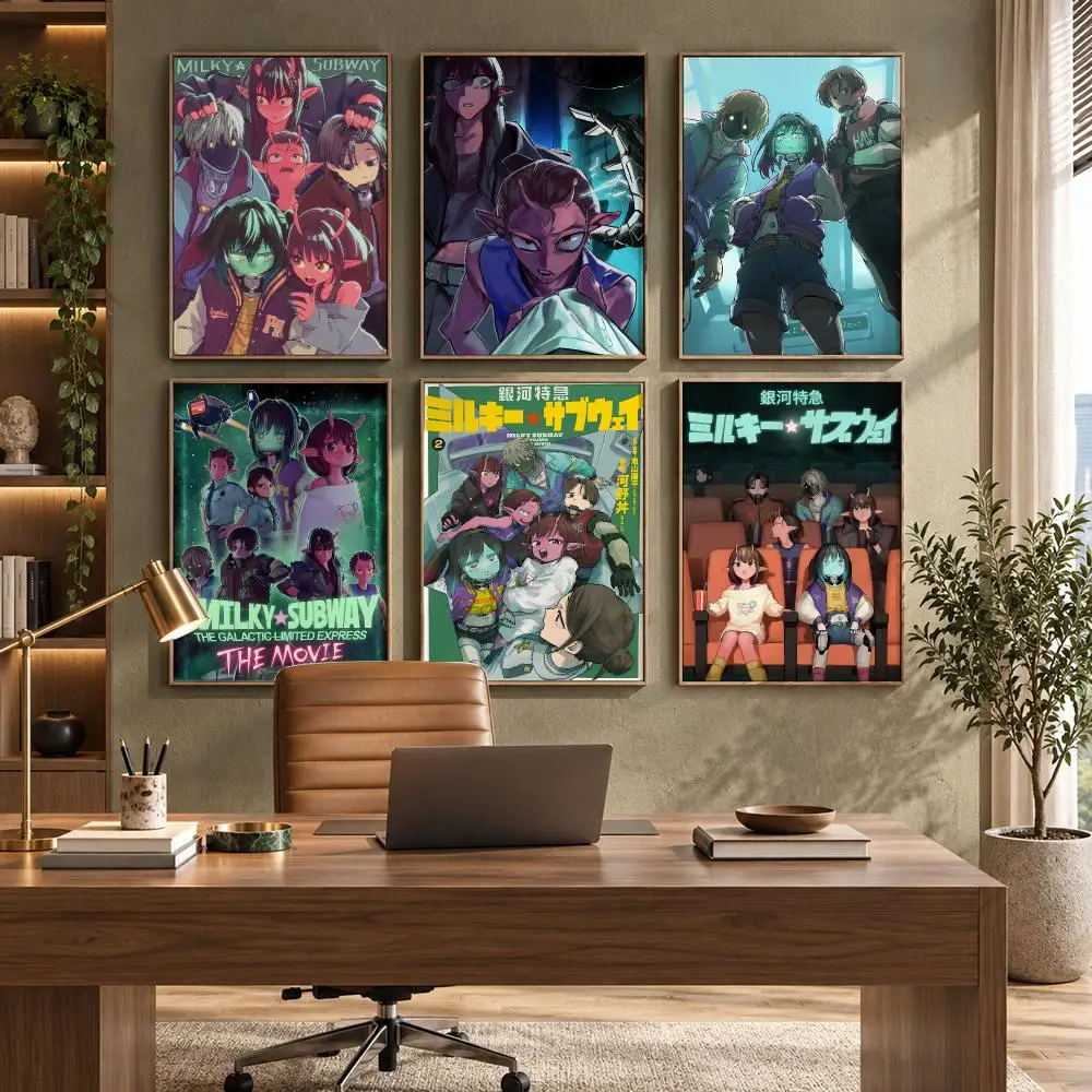 Popular M-MILKY S-SUBWAY Poster High-Quality Waterproof Wall Decal for Study, Living Room & Garage, Great Gift for Fans