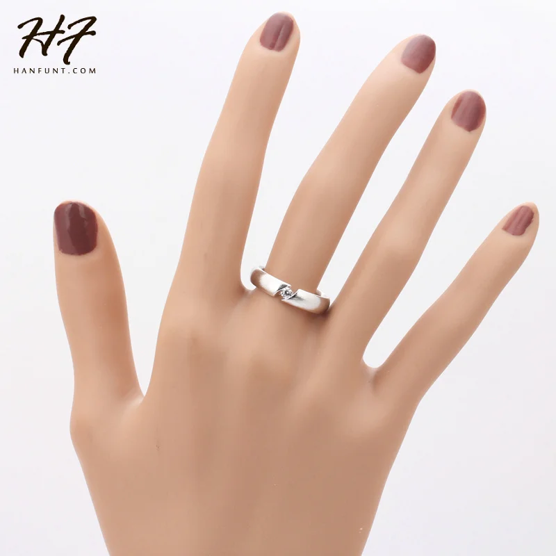 خاتم للعشاق ، كريستال نمساوي ، تشيكوسلوفاكيا ، سلك معالجة ، لون ذهبي وردي ، مقاسات كاملة ، عرض ساخن R441 R442 ، جودة عالية #6