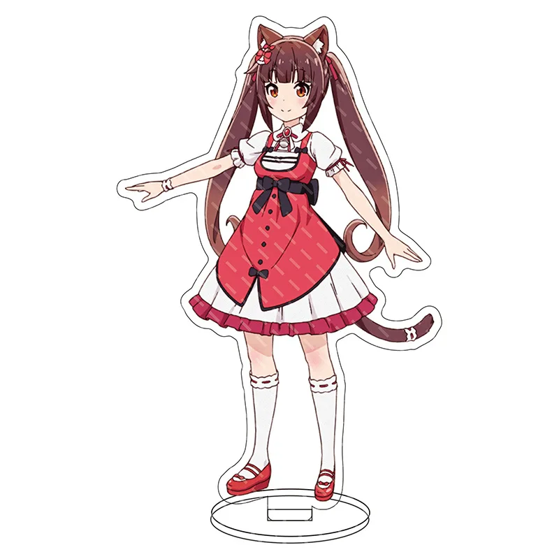 16CM Anime-Spielfigur NEKOPARA Chocola Vanilla Maple Cinnamon Azuki Coconut Minazuki Shigure Cos Acryl-Ständer Ornamente Geschenke – Detail 8
