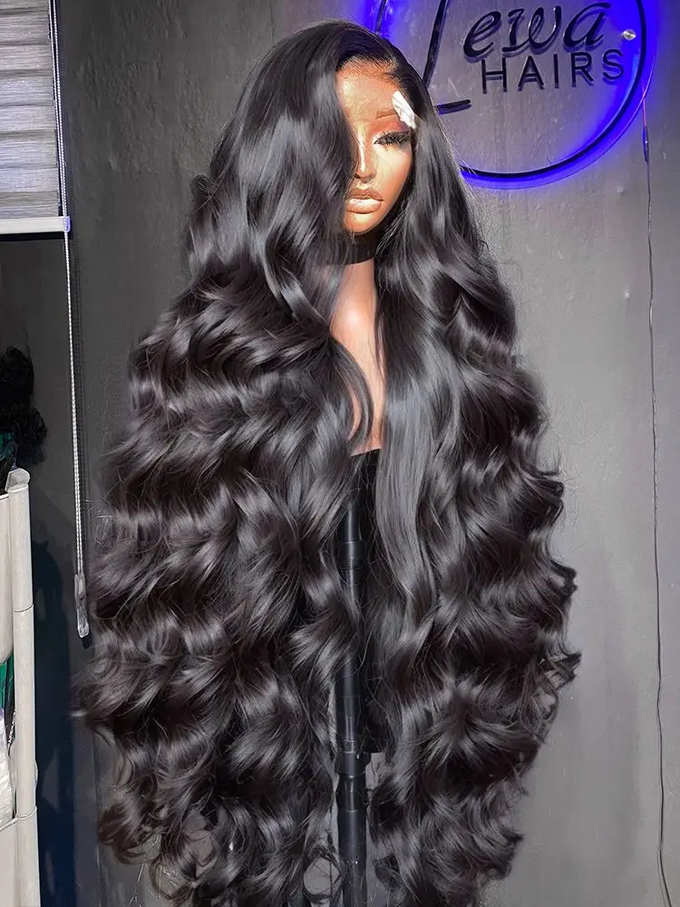 42 بوصة 13x6 أسود الجسم موجة HD الدانتيل الباروكات الأمامية 200 الكثافة 13x4 موجة المياه الدانتيل الباروكة الأمامية 100 الشعر البشري 5X5 HD