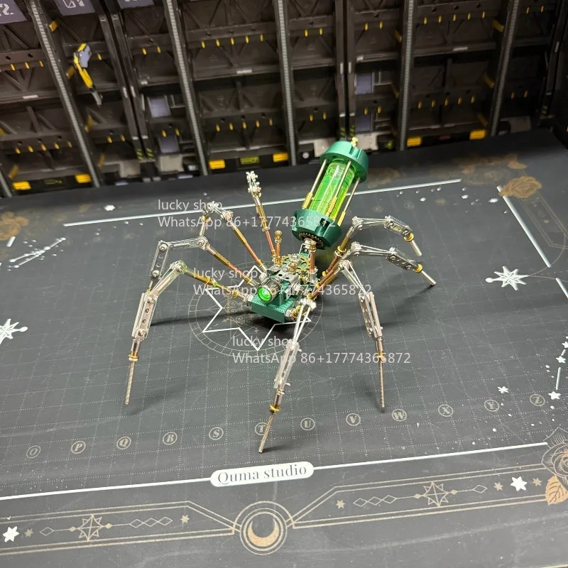 

Cyberpunk Erosion Spider B Mechanical Insect Biochemical Spider Model Metal Assembly Creative Handmade DIY Personalized Gift