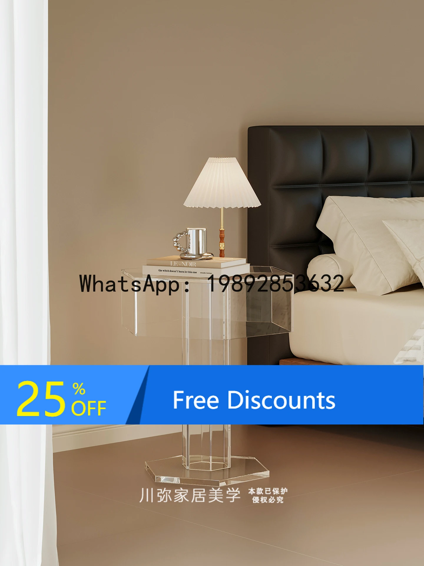 

YFY Bedside Table Home Bedroom Bedside Storage Rack Small Light Luxury High-end Storage Cabinet Bedside Cabinet Creative