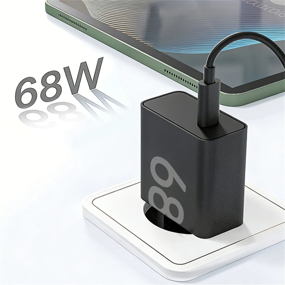 NOWA Oryginalna Ładowarka 68W Do Motoroli USB C Type-C Szybkie Ładowanie Adapter Do Telefonu Motorola 68W Kabel Do Szybkiego Ładowania Akcesoria — zdjęcie produktu 2