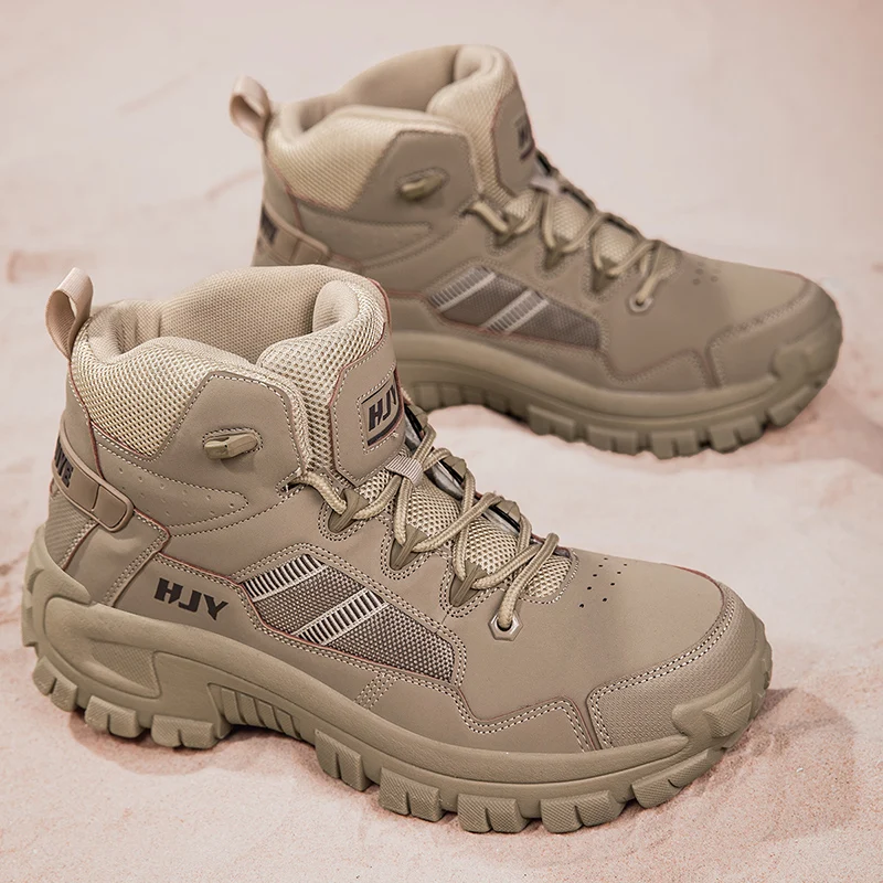 

Men Hiking Shoes Breathable Wear-Resistant Foot Outdoor Combat Training New Anti Slip Hiking Boots for Men