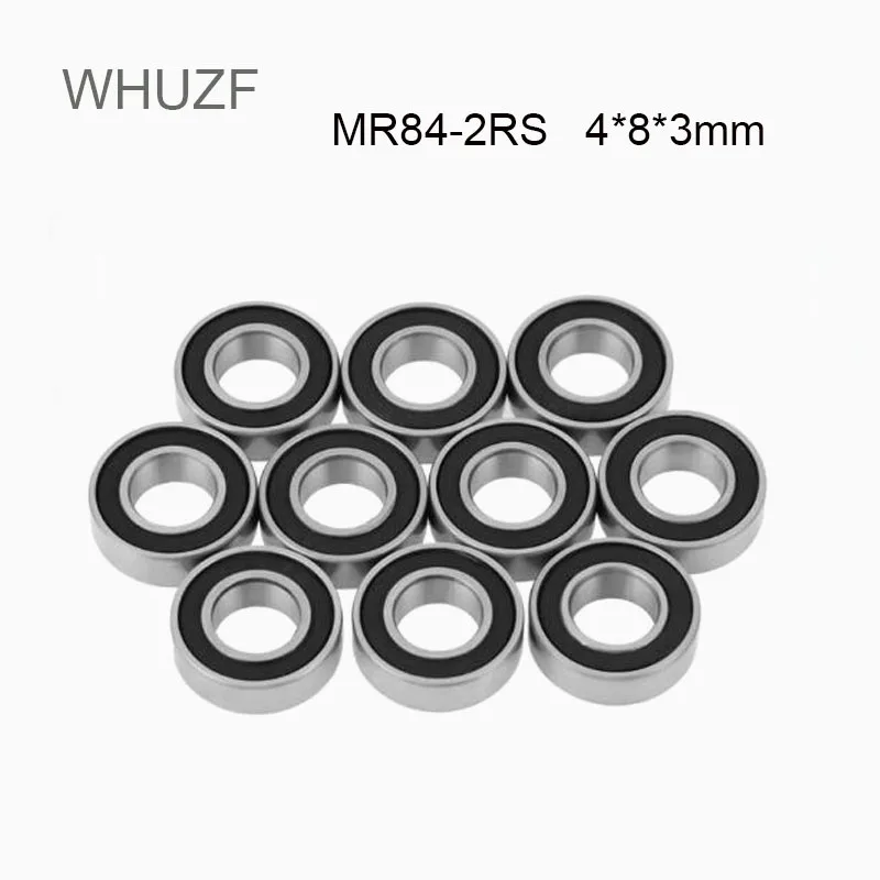 

MR84RS Miniature Bearing 20/50/100PCSPCS 4x8x3 mm ABEC-5 Hobby Electric Car Truck MR84 RS 2RS Ball Bearing MR84-2RS Black Sealed