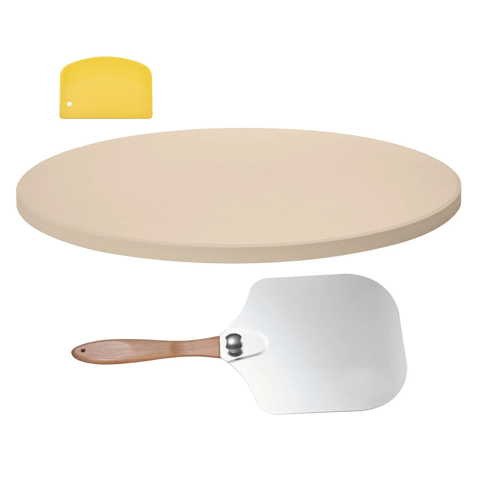 

Uimoso 15-Inch Round Cordierite Pizza Stone for Oven and Grill Baking