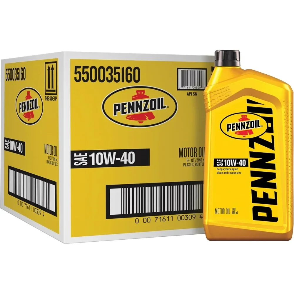 

Моторное масло Pennzoil 10W-40, обычное моторное масло, бутылки на 1 литр, 6 шт. в упаковке