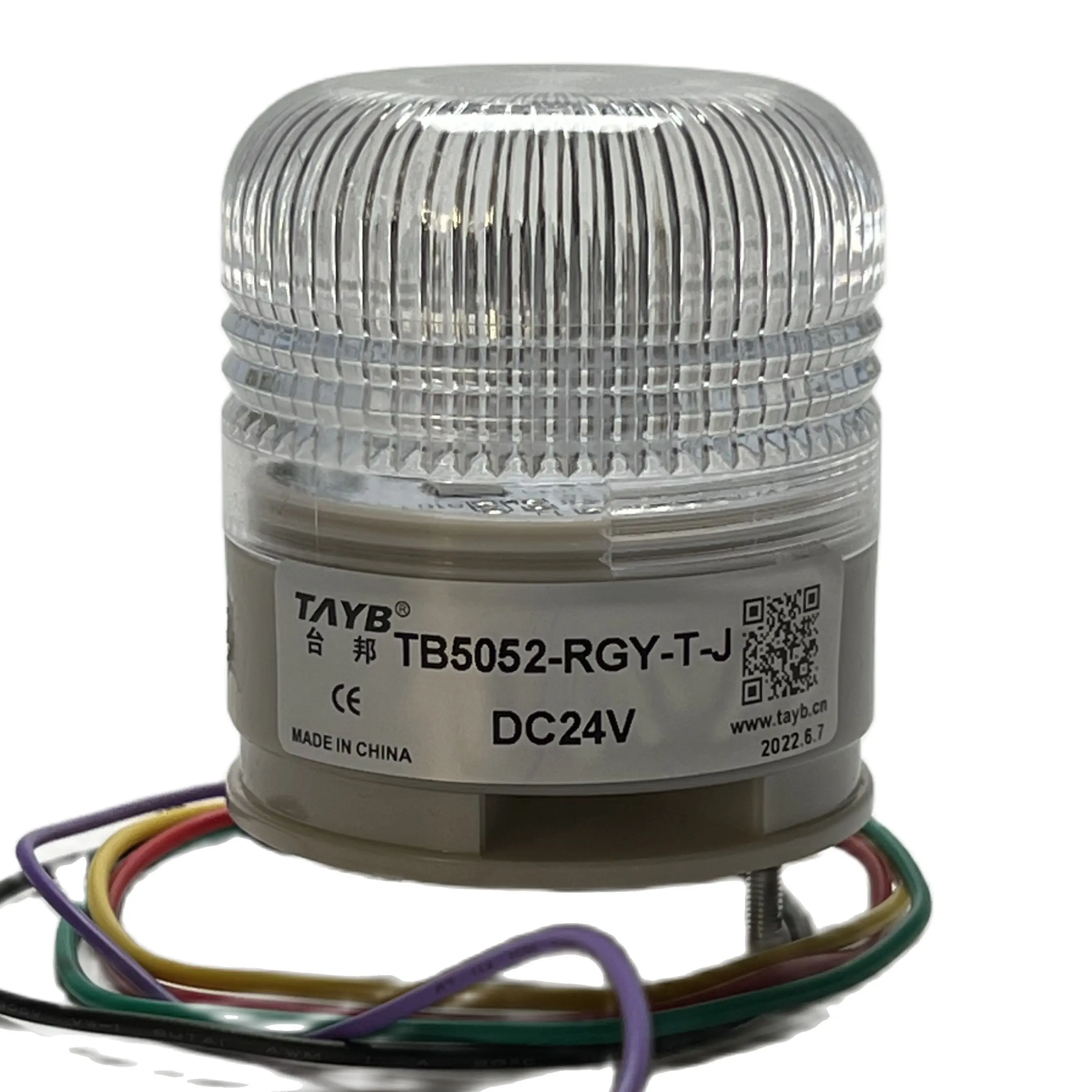 Zusen-Lámpara de advertencia de señal pequeña, TB5052-RGY(J), 12V, 24V, LED de conmutación PLC, integración de tres colores, siempre brillante con