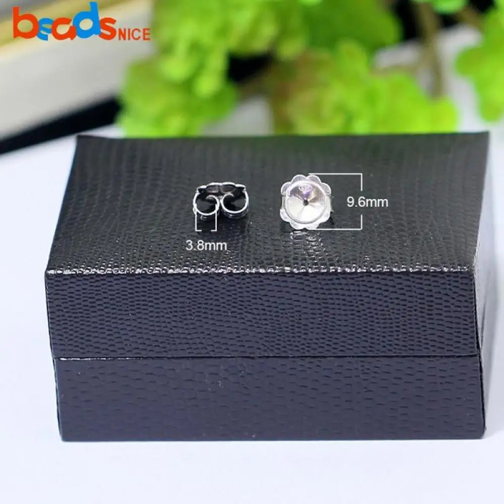 Beadsnice 2 أزواج 925 حلق فضي ظهور فراشة المشابك القرط النتائج لصنع المجوهرات هدية يدوية لها ID38538
