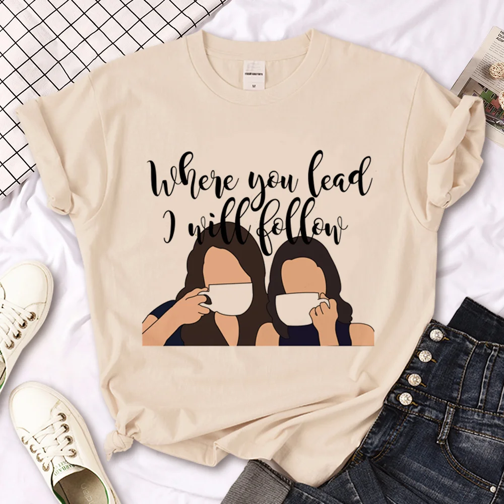 Gilmore Girls t-shirts women manga graphic harajuku Tee girl Japanese clothes