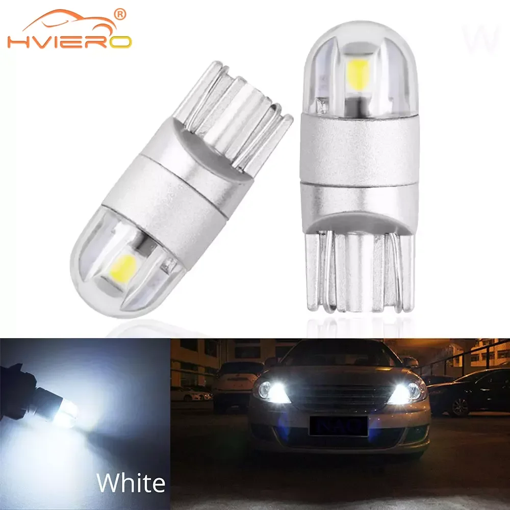 

2Pcs T10 W5w Car Bulb 3030 2SMD Turn Signal License Plate Light Trunk Lamp Clearance Reading Lighting Canbus Auto Interior Bulbs