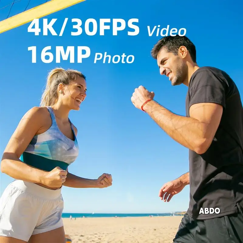 

Ultra HD 4K 30FPS 16MP Wifi Action Camera Dual Screen 2.0 IPS LCD 170° Wide Angle 30M Waterproof Sport Helmet Video Cam Durable