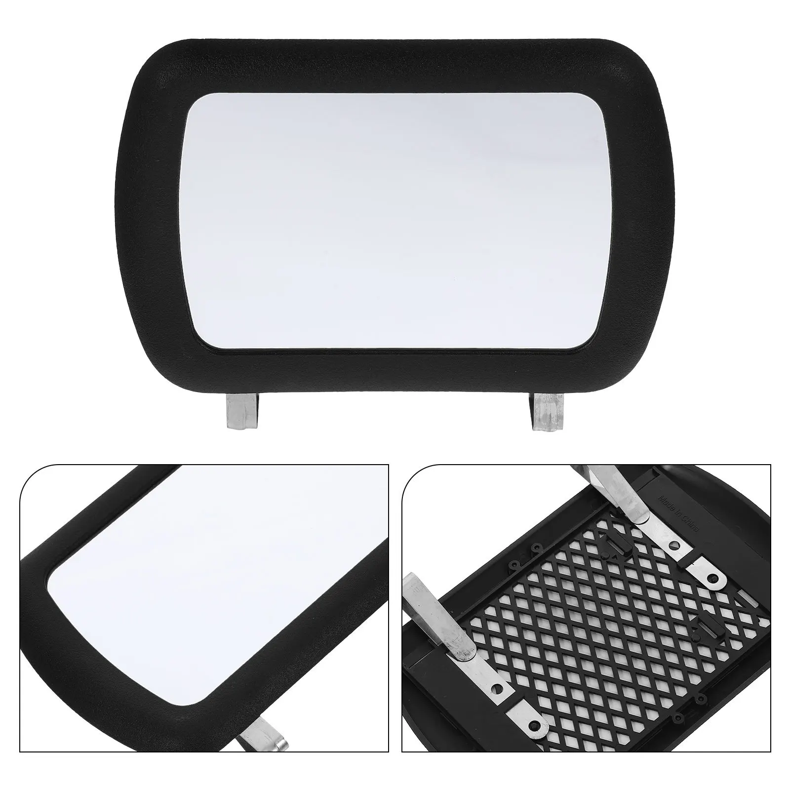

Car Sun Visor Makeup Mirror Anti-Glare Glass Adjustable Clip-on Vanity Mirror for Vehicle Interior Passenger Seat Use