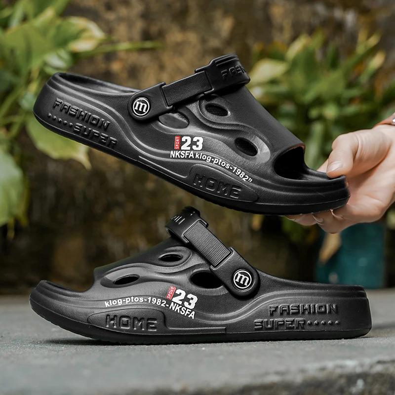 2025 Pantofole da uomo nuove Estate Capispalla per conducente Auto Sabbiatura Spiaggia Sport Pantofole fresche all'aperto Casa antiscivolo Alla moda