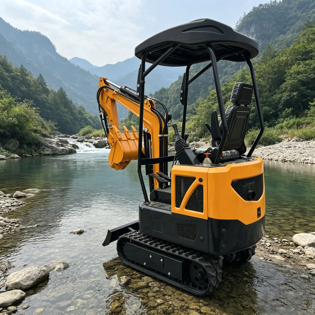 Stable Continuous Operation Replaceable Attachments 0.8 Ton Excavator Mini Excavator with Attachments Chinese Mini Excavator