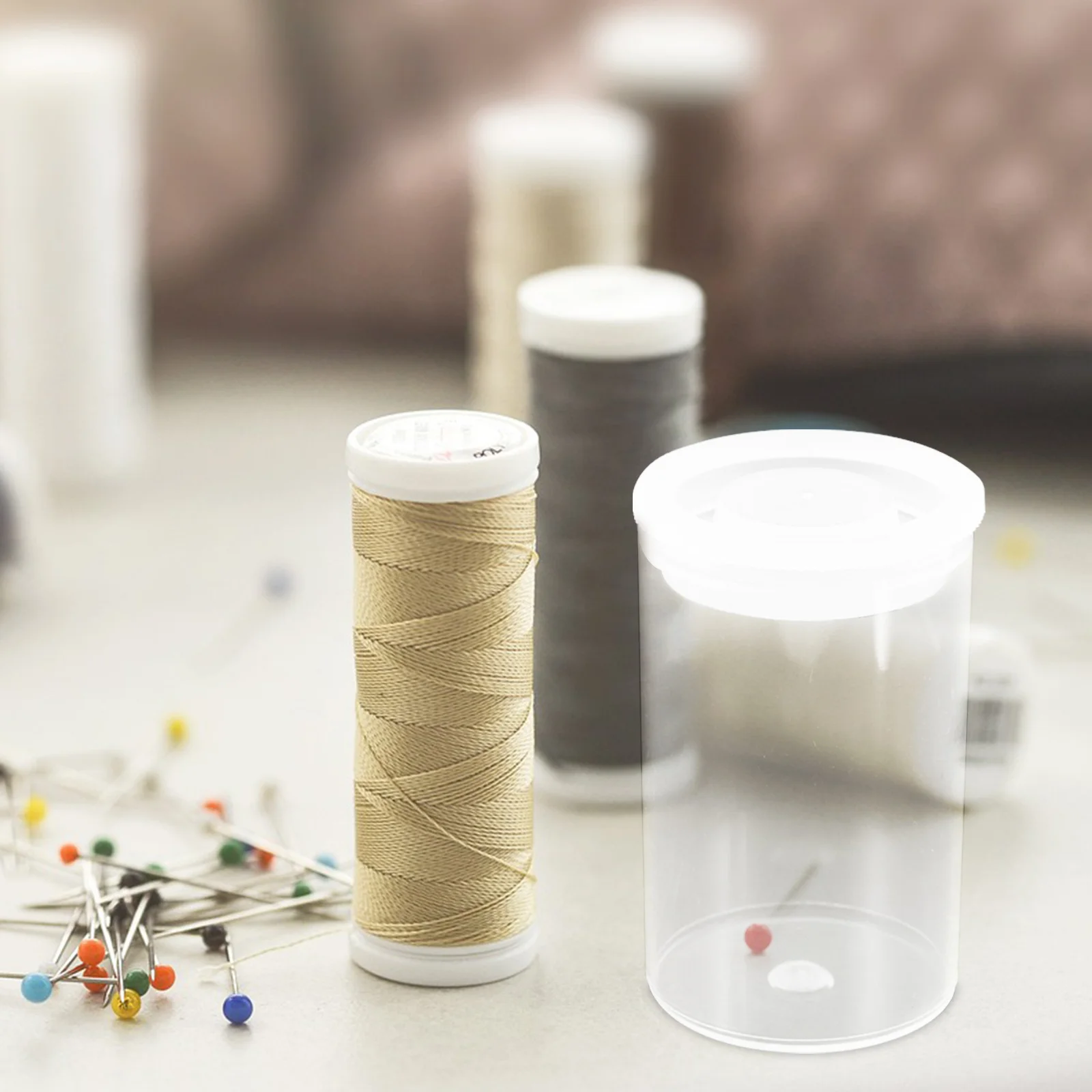 

100Pcs Clear Plastic Bottles with Lids Transparent Storage Containers for Jewelry Beads Coins Buttons Travel Toiletries Liquid