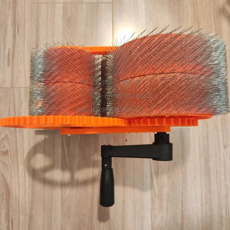 Hand Operated Wool Color Mixer Carder, Multifunctional DIY Equipment for Combing, Felt Craft and Hand Spinning