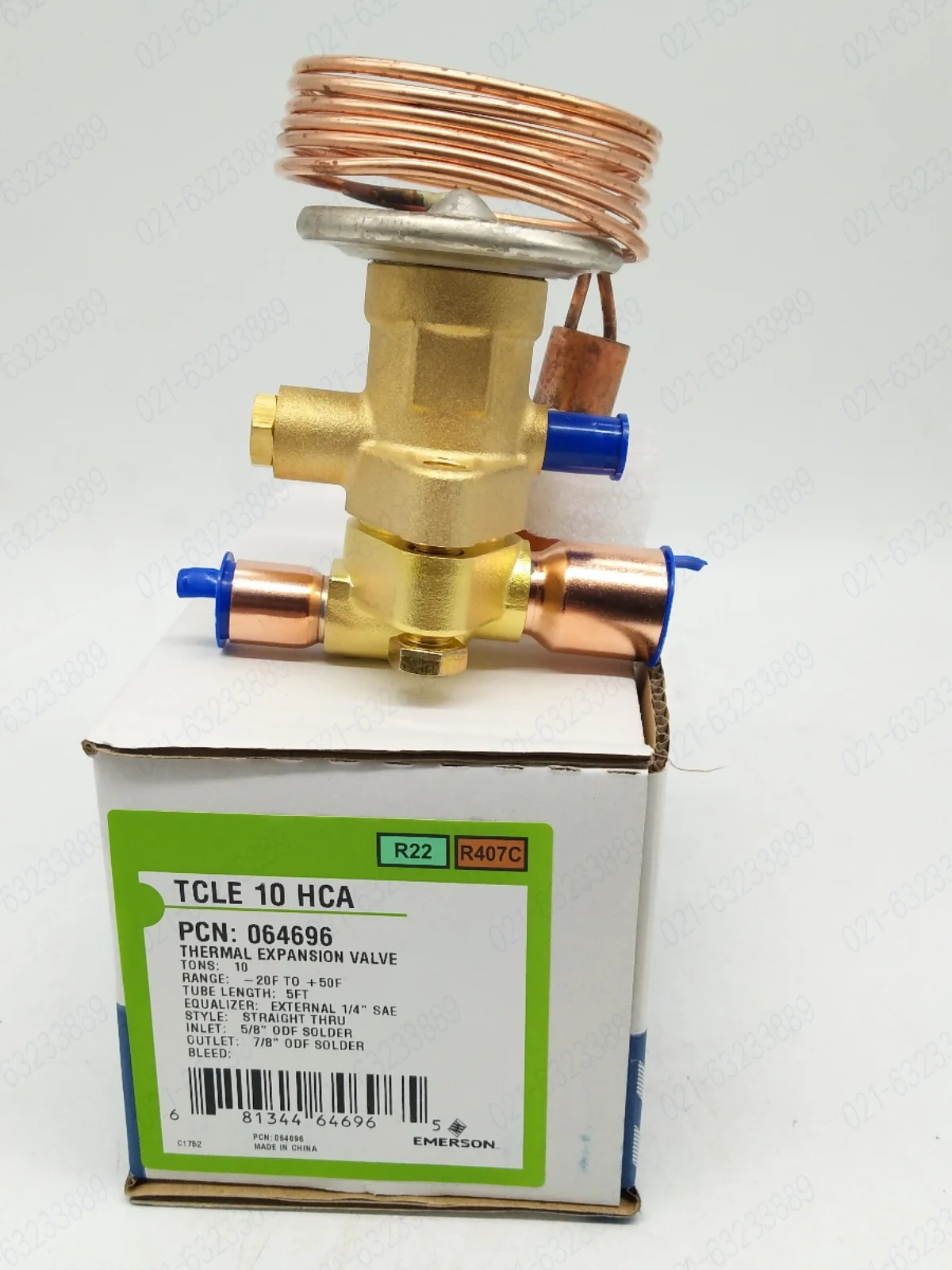 TCLE 10 12 7-1/2 HCA chiller air conditioning heat pump expansion valve XB-1019HCA-1B