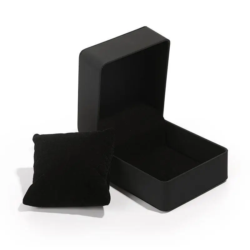 Square Single Wristwatch Gift Box 1/2/3Pcs PU Leather with Pillow Elegant Watch Display Case for Anniversary Holiday Gifts