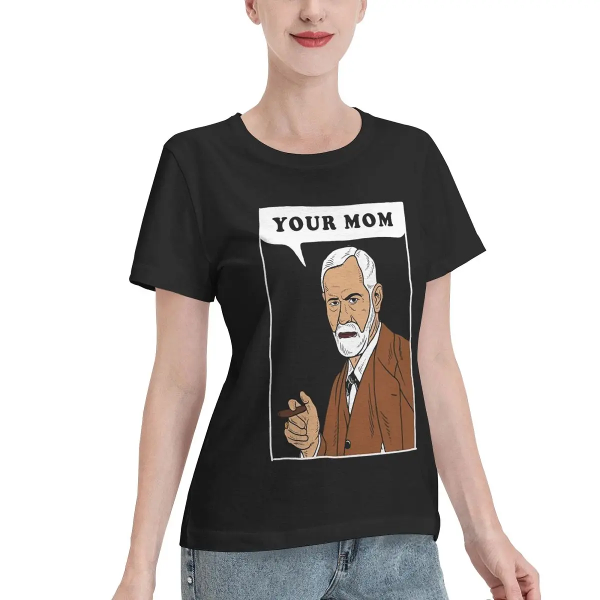 Quick Dispatch Your Mom - Freud Women's T-shirt Chic Minimalist Tshirt