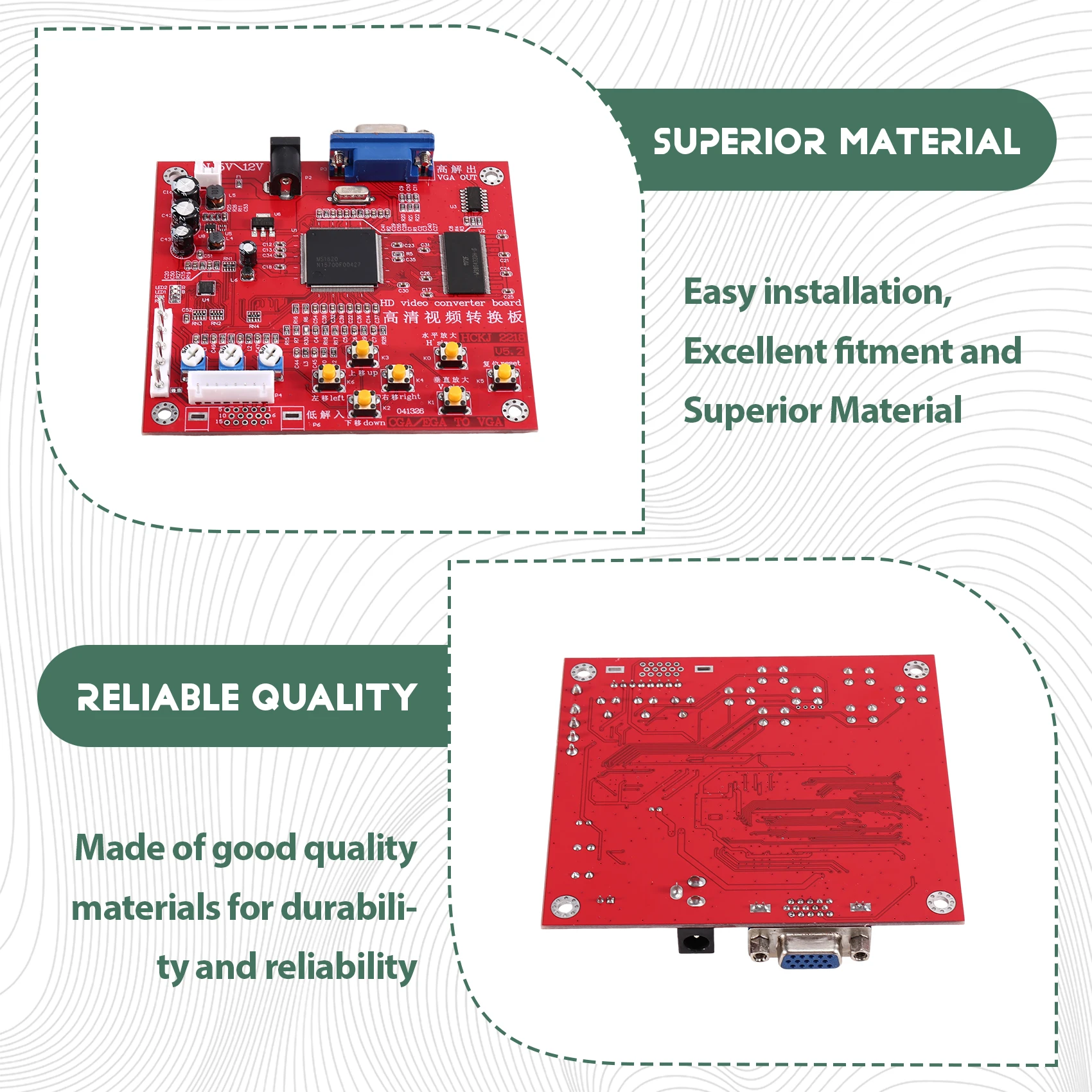 [B24B!】 Arcade Video Game Converter Board CGA To VGA Conversion Adapter For Game Consoles