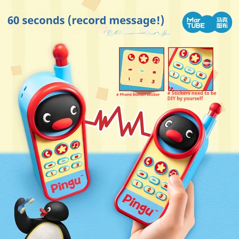 New Pingu Portable Bluetooth Speaker Toy Model Recording Function Home Decoration Gift For Girl Birthday Desktop Ornaments view 4