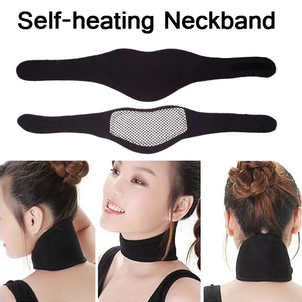 Aliviar a dor ímã pescoço relaxamento mais quente massageador magnético neckband auto-aquecimento almofada pescoço apoio pescoço cuidados colar