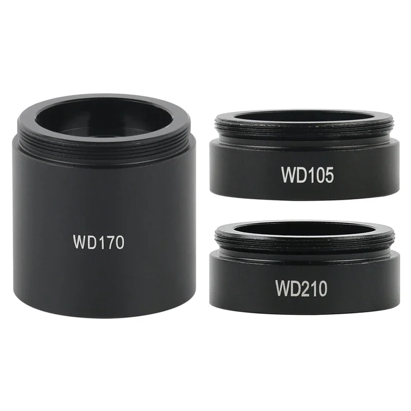 WD105 WD170 WD210 0.5X 0.7X 1X Industrial Monocular Lens Video Microscope Auxiliary Objective Lens M35 Mounting