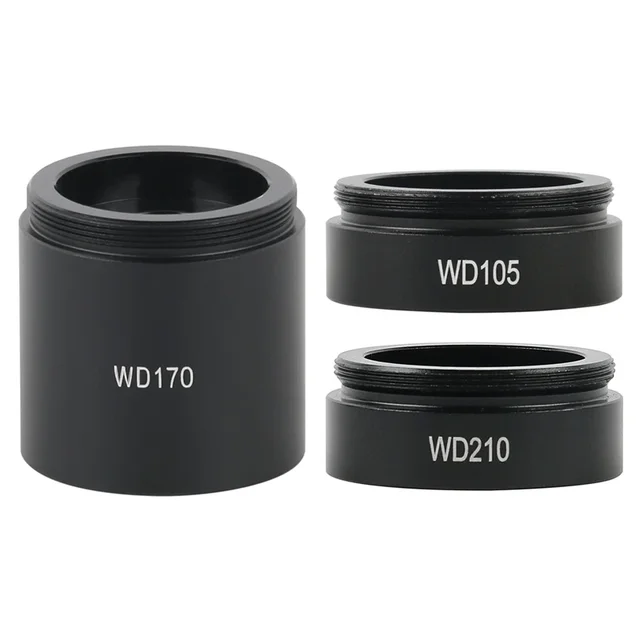 WD105 WD170 WD210 0,5X 0,7X 1X przemysłowy obiektyw monokularowy mikroskop wideo pomocniczy obiektyw obiektywowy M35 montaż