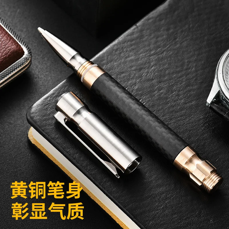 EDC Titanium Alloy Brass Pen With Collection Writing Multi-functional Portable Outdoor EDC Tools