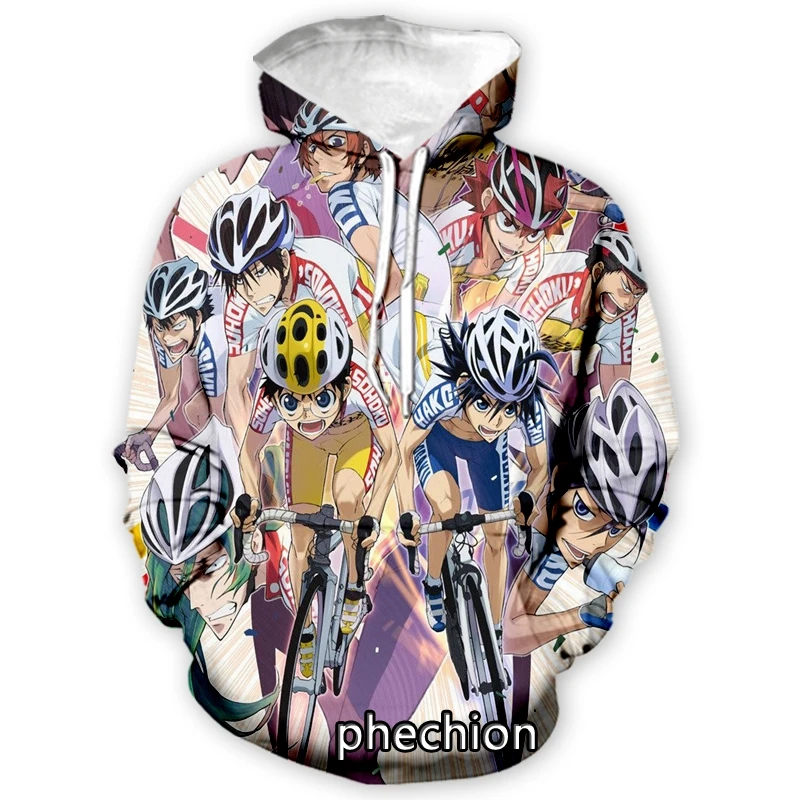 phechion New Fashion Men/Women Yowamushi Pedal Limit Break 3D Print Long Sleeve Hoodies Casual Men Loose Sporting Pullover A49