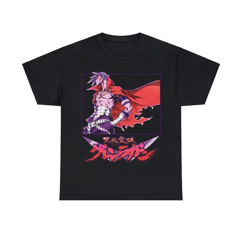 Kamina Tengen Toppa Gurren Lagann Yoko Littner Anime Aesthetic Japanese Manga Unisex Heavy Cotton Tee