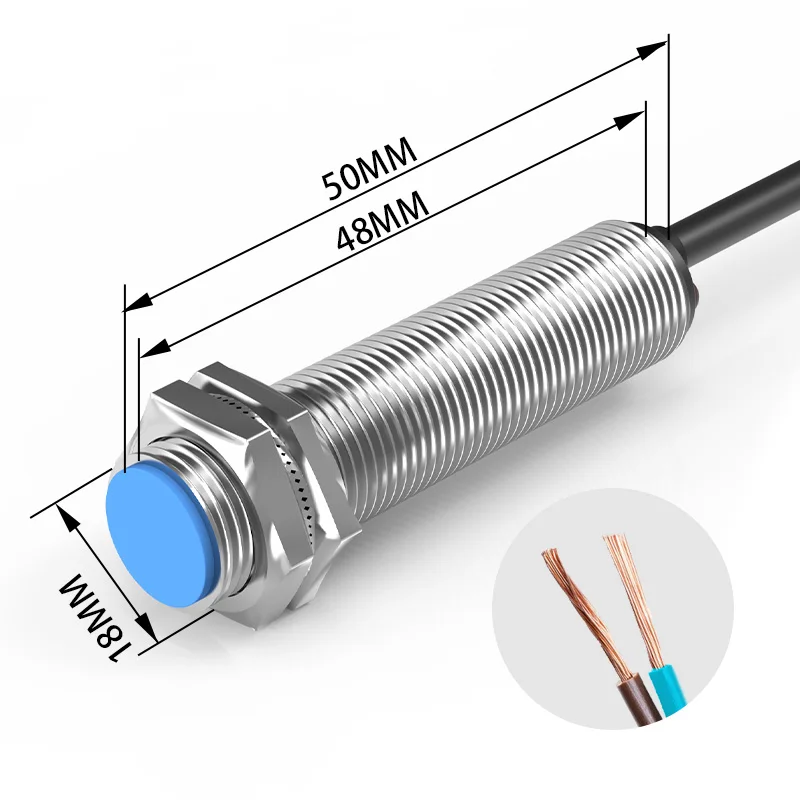 GTRIC Magnetic Reed Switch Proximity Sensor LG12A3 Premium M12 Cylinder Series 10-30V 90-220V 10mm Sensing Distance