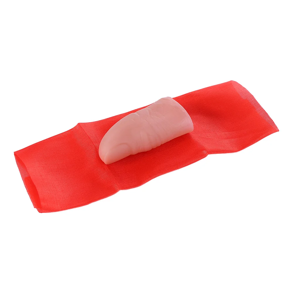 

Gifts Professional Red Silk Magic Props Street Trick Magic Tricks Scarf Disapper Magic Finger Thumb Tip Finger Magic Tricks