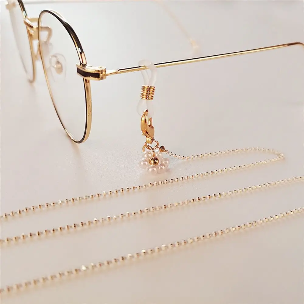 

Women Men Pearl Adjustable Glasses Chain Colorful Beads Necklace Strap Sunglasses Lanyards