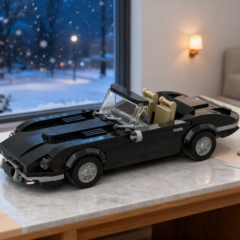 279pcs MOC City Champions Jaguared E-Type Model Building Blocks Christmas Gift Toy Brick Birthday Display Craft Education 3D