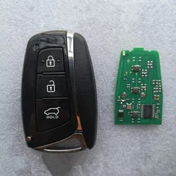 3 przyciski samochód Keyless klucz zdalny 433MHz z chipem ID46 dla HYUNDAI IX45 Genesis Santa Fe Equus Azera Tucson inteligentny klucz zdalny