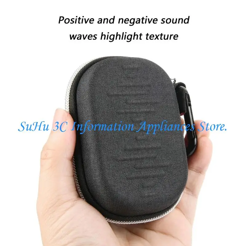  Travel Organiser Bag With Metal Zippers For Wireless Earphones Soft Lining