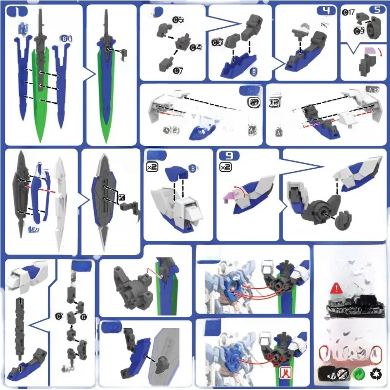 

DDB RG HG DEVISE Angel Weapon Pa /44 Sc Model Kit with Bonus Accories Cusizable Finied Robot Toy