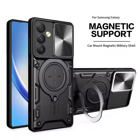 Slide Camera Lens Case for Samsung Galaxy S22 S21 FE Plus S23 Ultra Military Grade Bumpers Armor Ring Shock Protection Cover
