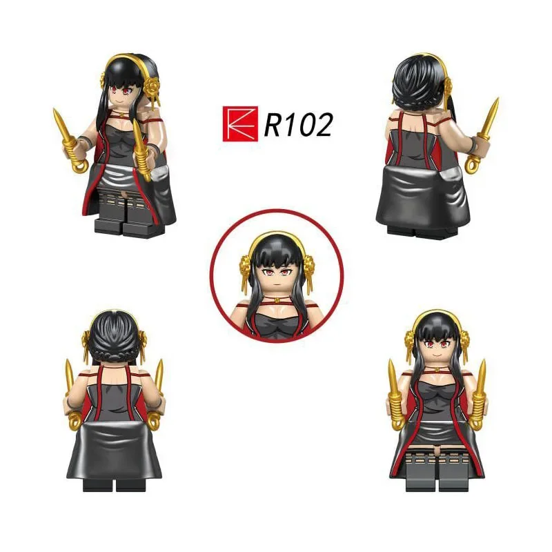 Hot Toys SPY FAMILY Anya Mini Model Figures Assemble Action Bros Figures  Building Blocks Anime Figure  Doll Toys Gift