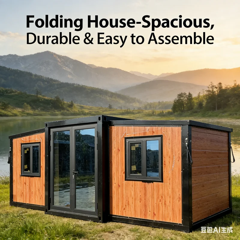 Luxury Prefabricated House Movable Expandable Wing-Type 2 Bedroom Prefab House Application Steel House Prefabricated Container
