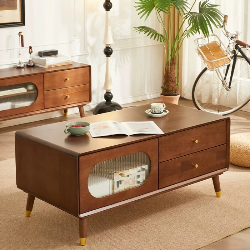 Antique Decoration Coffee Table Aesthetic Minimalist Unique Storage Coffee Table Designer Modern Mesa Auxiliar Home Furniture